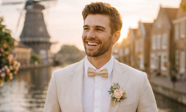 Bruidegom staat voor eerbetoon aan de toewijding en liefde