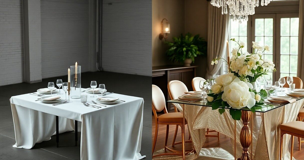 Bruiloftdecoratie trends 2026 – van minimalistisch tot glam