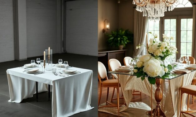 Bruiloftdecoratie trends 2026 – van minimalistisch tot glam
