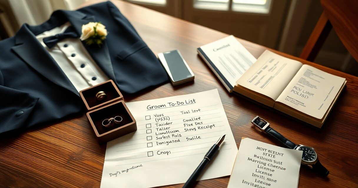 De bruidegom-to-do-list voor een droombruiloft